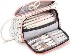 Astuccio per matite di grande capacità Astuccio per penne Astuccio per cancelleria semplice Scuola College Office Organizer per adolescenti Ragazze Adulti Studente
